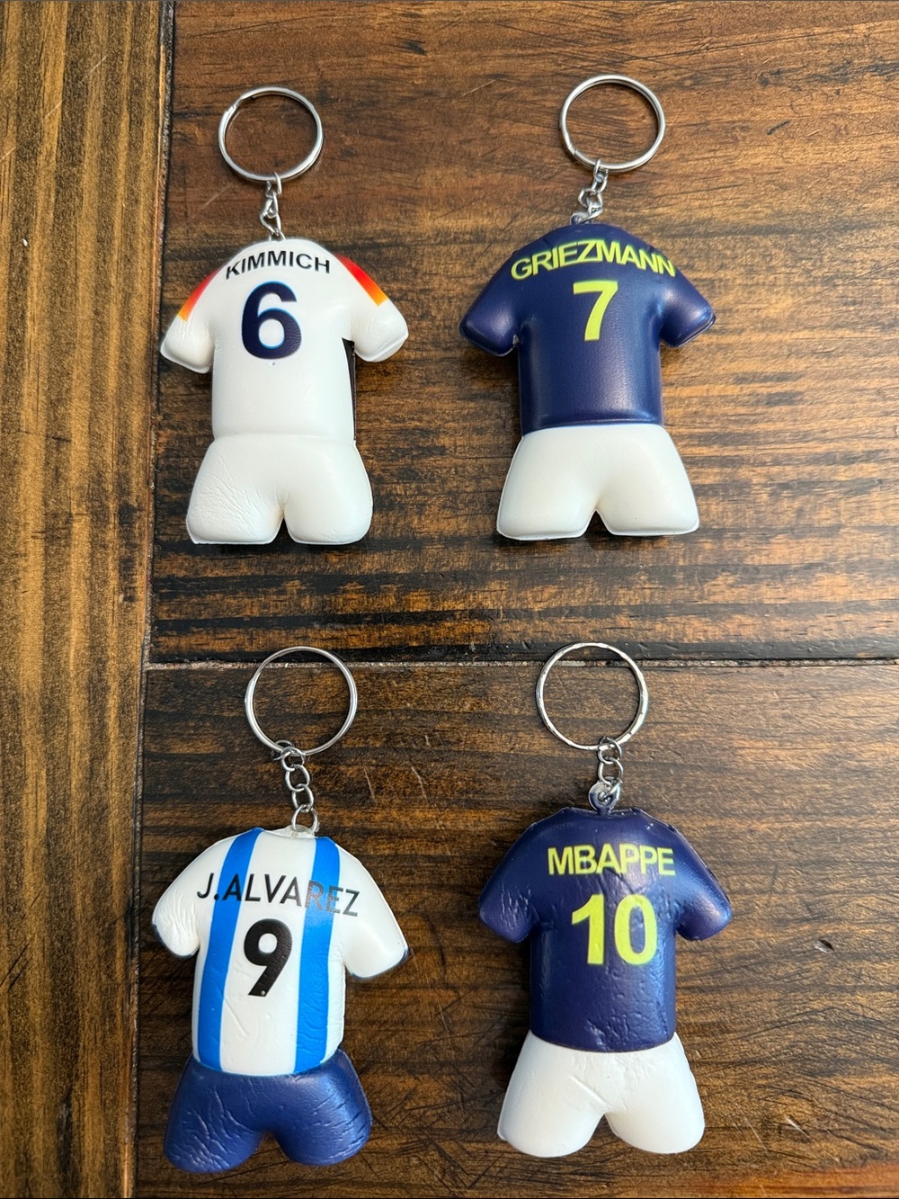 Men’s Soccer Team Squishy Keyrings (Variety Available)